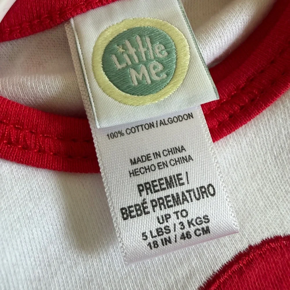 Little Me cotton footie